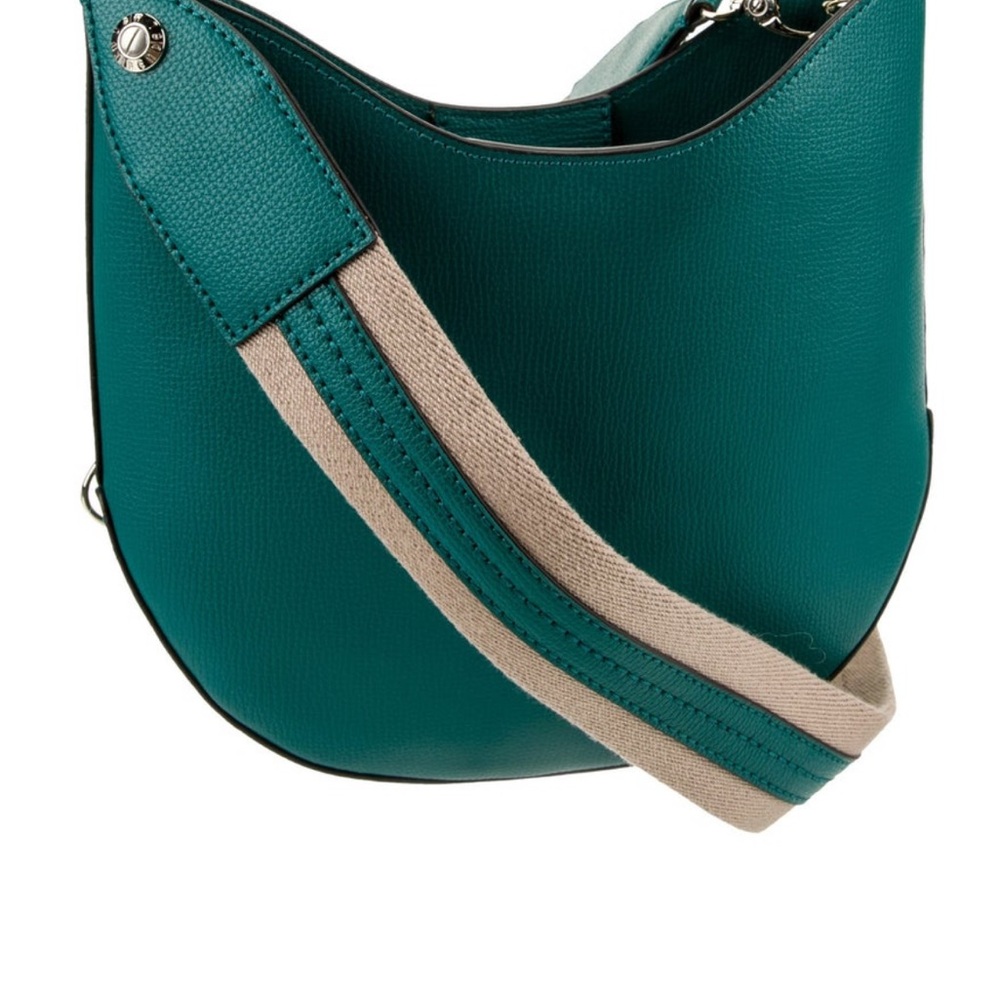 Henri Bendel Teal Leather Cross Body Bag